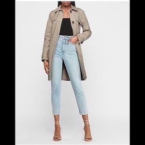 Express button front trench coat